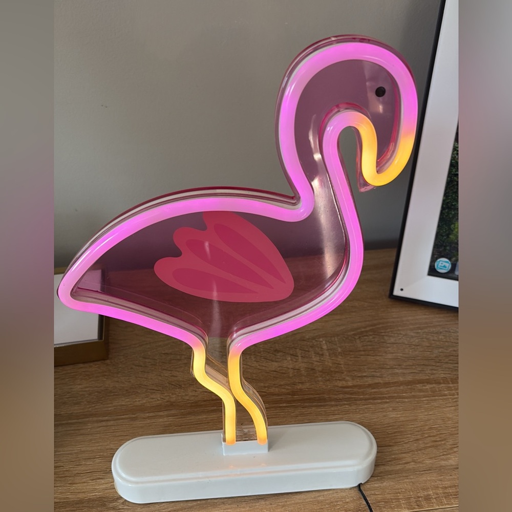 Pink Flamingo Neon Light